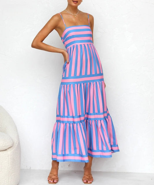 JULIANA™ | STRIPED MAXI DRESS